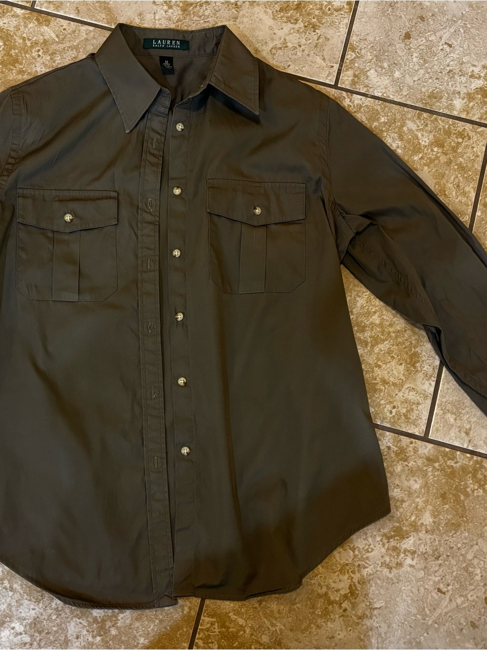 Lauren Ralph Lauren brown Collared Shirt